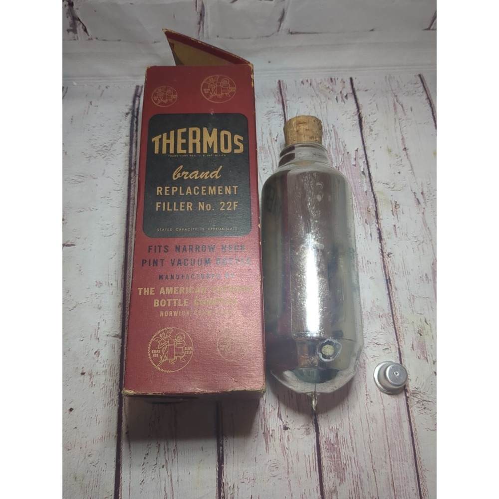 VTG Thermos Brand Narrow neck Replacement Filler No. 22F In Original Packaging